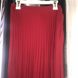H&M pleated midi skirt